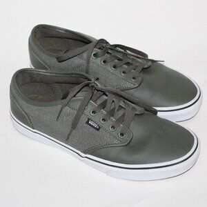 Vans Old Skool Olive Green Shoes Canvas and Leather Mens Size 10